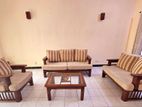 Teak Wood Sofa Set with Cushions (3+2+1)
