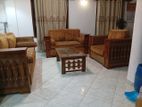 Teak Wood Sofa Set with Table
