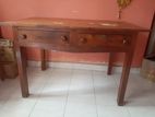 Teak Wood Table and Mahogany Bed