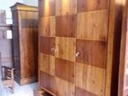 teak wood three door wardrobe