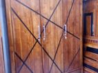 teak wood three door wardrobe