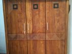 teak wood three door wardrobe