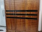 teak wood three door wardrobe