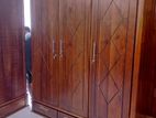 teak wood three door wardrobe