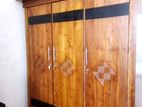 teak wood three door wardrobe ( water bes finish)