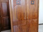 Teak wood two doors wardrobe
