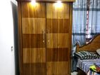 teak wood two doors wardrobe