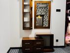 Teak Wood Wall Mirror Dressing Table