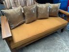 Teak Wooden 3 Seater Sofa