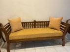 Teak Wooden Diwan Sofa Set