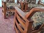 Teak Wooden Sofa Cushion Set (3+1+1)