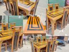 TeakHeavy -Modern- DiningTable With 6 Chairs "6x3
