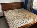 Teakwood King Size Bed with Mattress
