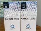 Tecno camon 40pro 8GB256GB (Brand New)