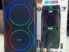 Tecsonic Dual10" Rechargeable Party Speaker (80w)-Tsms-Lj2109