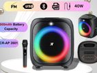 TECSONIC WIRELESS PORTABLE SPEAKER 40W - TCR-AP2601