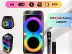 TECSONICWIRELESS PORTABLE SPEAKER 80W - TCR-AP2701