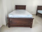 තේක්ක 72x36 Teak Box Bed With Arpico Spring Mettress