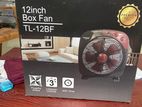 Telesonic Air-Power 12" Box Fan (TL-12BF) – 3 Speed Settings with Timer