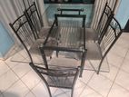 Tempered Glass Dining Table and 6 Chairs