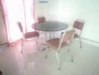 Tempered Glass round dining table