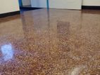 Terrazzo Titanium Floors Cut Polish