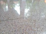 Terrazzo Titenium Floors Cut and Polish