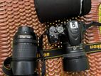 The Nikon D5500 + 50mm Lens+ 18-140mm Lens
