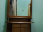 Theek Wood Dressing Table with 3 Door Wardrobe