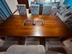 Thekka Dining Table With 8 Chairs