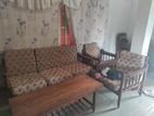 Thekka Wood Full Sofa Set