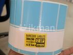 Thermal Transfer 38mm x 25mm 2ups 4000 Pcs Barcode Roll - Blue Color