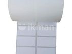 Thermal Transfer 38mm x 25mm 2ups 4000 Pcs Label Roll