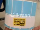 Thermal Transfer 38mm x 25mm 2ups 4000 Pcs Roll - Blue Color