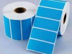 Thermal Transfer 50mm x 25mm 1ups 2000 Pcs Lable Roll - Blue