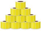 Thermal Transfer 50mm x 25mm 1ups 2000 Pcs Lable Roll - Yellow