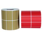 Thermal Transfer 50mm x 35mm 2ups 4000 Pcs Barcode Roll Any Colour