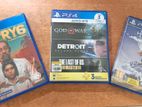 Three PS4 Physical Disk Games