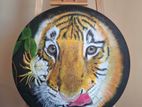 tiger portrait acrylic on canvas