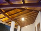 Timber finishing roof