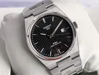 TISSOT PRX POWERMATIC 80 ICE BLACK DIAL WATCH