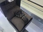 Titan Work Wear Watch (Black Dial & Metal Strap)
