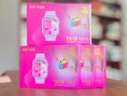 TK19 Mini AMOLED Pink Colour Ladies Smart Watch With Bluetooth Calling