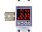 TOMZN Din Rail Mount V-A-kWh Meter (TOVAE2-100) for Solar Setups
