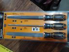 Toolmak 3-Piece Steel File Set (model TMK19477) Herman HT 0398