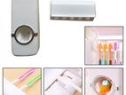 Toothpaste Dispenser & Brush Organizer = Wall mounting