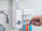 Toothpaste Dispenser & Brush Organizer = Wall mounting