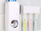 Toothpaste Dispenser Organizer = Wall mounting