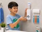 Toothpaste Dispenser Organizer = Wall mounting
