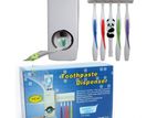 Toothpaste Dispenser - Wall Mounted Brush holder